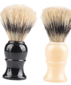 Healeved Juego De 4 Brochas De Afeitar Para Hombre Cepillo Para Limpiar Bigote Mango De Plástico Cerdas Suaves Para Viajes.