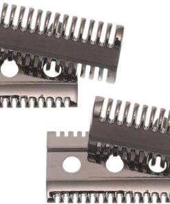 Recambio Cabezal de Afeitado de Acero Inoxidable Plata 2 Piezas | Mantenimiento Sencillo, Formato Apto para Viaje, Uso Diario y Barberos Profesionales