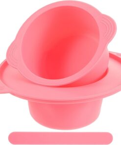 Cuenco de Silicona para Mascarillas de 400ml, Accesorio Fácil de Limpiar para Derretir Cera, Adecuado para Depilación y Bricolaje Femenino