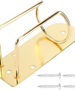 Generic Soporte de Pared para Cortapelos Eléctrico en Color Dorado, Organizador Compacto para Cortadora de Pelo y Afeitadora de Barba, Accesorio de Pared para Peluquería y Cuidado