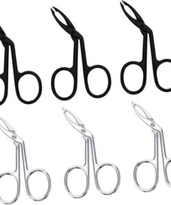 6 piezas Pinzas para Cejas de Acero Inoxidable de Pinzas Depiladoras con Punta Oblicua Herramienta Facial para Recorte y Modelado Profesional Resistentes y Duraderas
