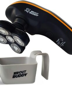 Afeitadora de cabeza para hombres calvos | Resistente al agua | Cabezal reemplazable | Recargable, eléctrica, inalámbrica, mango ergonómico | Bald Buddy