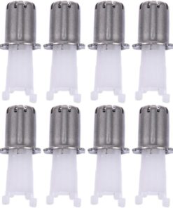 Cabezal para Recortador de Vello Nasal D202 de Acero y Abs 8 Piezas | Repuesto Eléctrico, Acabado Plata, para Vello Facial y Orejas, Práctico y Cómodo, Limpieza Sencilla