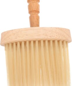 OUNONA Cepillo De Cuello Cepillo De Ondas Duras Mango De Madera Brocha De Afeitar Para Afeitado Manual De Barba Salón De Peluquería