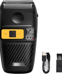 Afeitadora eléctrica pequeña recortadora de barba recargable, herramienta de afeitado eléctrica pequeña, regalo para padre y marido