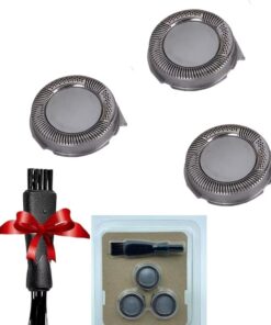 Cuchillas de repuesto compatibles con Philips Norelco, cabezales de repuesto premium HQ8 compatibles con afeitadoras Norelco PT720 AT880 AT810 y Aquatec, paquete de 3 cuchillas de afeitar eléctrica