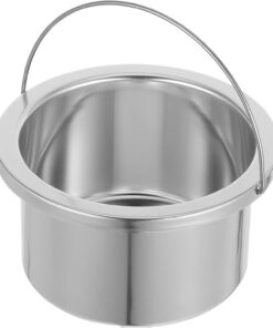 SHINEOFI Recipiente Interior con Asa Conveniente de Aluminio de 500ml y Alta Conductividad Térmica para Calentador de Cera para Uso Profesional en Salón de Depilación