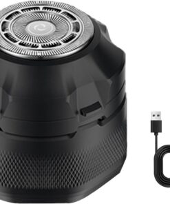 Afeitadora eléctrica de cabeza recargable para hombre y cabeza recargable, recortadora de afeitado húmedo/seco para hombres, apta para viajes