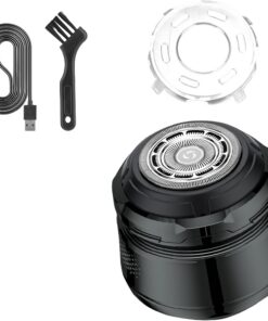 Afeitadora eléctrica de bolsillo para hombre, recarga USB, recortadora de pelo facial, textura para viajes de negocios y gimnasio