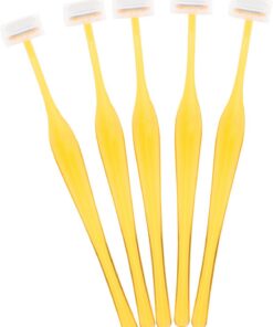 Maquinilla de Afeitar Facial para Cejas, 5 Piezas, Acero Inoxidable | Cobertor de Seguridad, Plástico Ligero, Agarre Cómodo, Formato Portátil, para Uso en Rostro Color Aleatorio