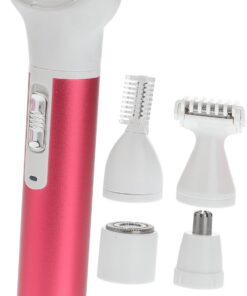 Depiladora para Mujeres Recargable USB 400mah de Aleación | Aluminio Abs Acero Inoxidable, Cabezal Desmontable, Recorte Delicado para Nariz y Cejas