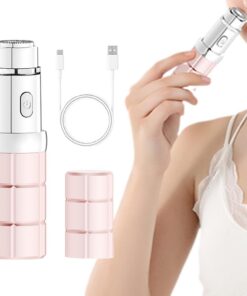 Afeitadora Eléctrica para Mujeres Rasuradora Recargable Con Forma De Lápiz | Recortadora de Corporal Para Viaje, Hogar, Salón, Rostro, Cuerpo, Brazos y Áreas Íntimas