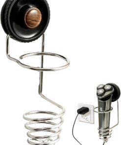 Soporte De Pared Para Afeitadora Eléctrica Estante Soporte de Cepillo y | Colgador Para Afeitadora De Acero Inoxidable Con Soporte Mural Para Baño Ducha Cocina Hotel Tráiler Apartamento