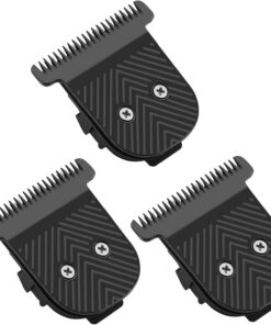 Paquete de 3 cuchillas en T de acero inoxidable de alta calidad, compatibles con MANSCAPED The Beard Hedger, para un corte de vello facial de precisión.
