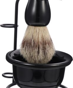 LIFKOME Conjunto De Barba Cuenco De Afeitado Doméstico Taza De Afeitado Resistente Al Desgaste y Cepillo De Afeitar Práctico Para Uso Casa