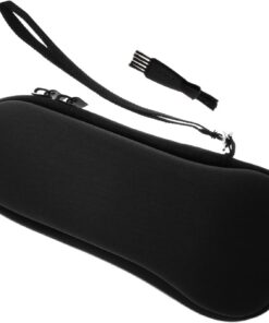 Healeved Estuche Rígido Antiimpactos Para Afeitadora Eléctrica Bolsa Portátil Negra Con Interior Antideslizante Diseño Compacto Para Viaje y Uso Diario