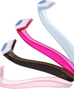 ULTECHNOVO Depiladora Corporal Compacta Manual para Mujer Recortadora de Vello Facial y Corporal 4 Piezas Azul Claro y Rosa Claro Portátil y Precisa para Uso Rostro Axilas y
