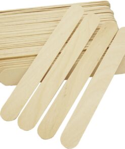 300 unidades desechables de madera para depresor de lengua, máscara de mezcla, máscara de madera para depilación, espátula de cera