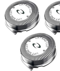6 cabezales de repuesto HQ56 compatibles con acero para maquinilla de afeitar Philips Norelco para HQ6940 HQ6868 HQ6970 (paquete de 3)