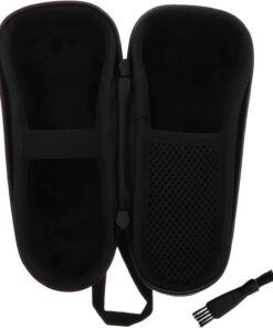 Happyyami Estuche Portátil para Afeitadora Eléctrica S5531 S5535 S5351 Negro Antipresión Tamaño Compacto Soporte Antideslizante para Accesorios de Afeitado Masculino en Viaje