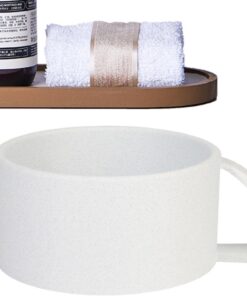 Generisch Bandeja de afeitar, antideslizante, para el cuidado del afeitado del salón, taza de afeitar, para hombres, padres, peluqueros, él, marido, papá y novio