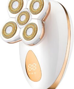 Afeitadora eléctrica recargable por USB para mujer con pantalla LCD para depilación facial y corporal precisa, regalo de afeitadora eléctrica