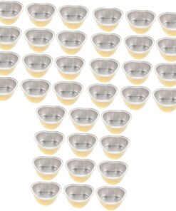 Healeved 3 Juegos Cuenco De Cera En Forma De Corazón Tazón De Cera Portátil Olla Calentadora De Depilación Wax Melts Suministros De Depilación Con Crisol De 12 Uds * 3