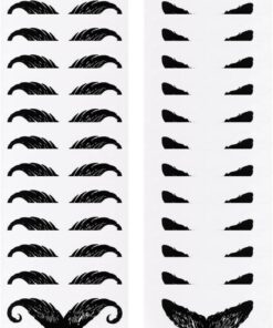 Generic Pegatinas Depiladoras de Cera Nariz y Bigote 24 Unidades, Formato Pequeño y Mediano, Material Pp Resistente, Protector de Barba para Cuidado Diario y Depilación Eficaz