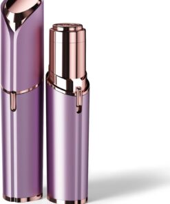Depilación facial para mujeres, como se ve en la televisión, afeitadora facial sin dolor | Dispositivo eléctrico de depilación para labio superior, barbilla, mejillas y pelusa de melocotón con luz LED