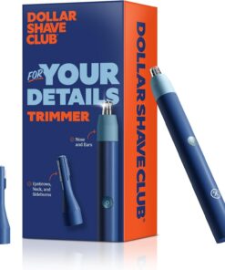 Dollar Shave Club Para tus detalles, maquinilla de afeitar de nariz y cejas para hombres, segura para ducha, cabezal giratorio de 360°, accesorio de cabeza de detalle, nariz, barba, recortadora de