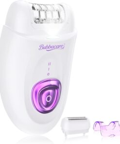 Depiladora para mujer, dispositivo de depilación facial inalámbrico con cabezal de afeitadora y recortadora, depiladoras de deslizamiento suave, 2 velocidades y 36 pinzas para cara, piernas, brazos