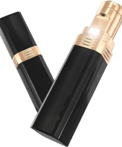 Removedor de vello facial, recortadora eléctrica de pelo facial para mujer con luz LED integrada para labios, barbilla, mejillas y pelusas de melocotón, afeitadora portátil e indolora