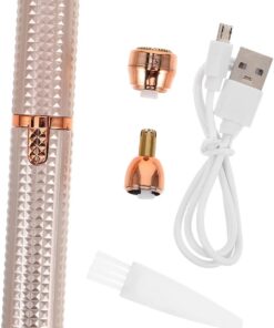 VALICLUD 1 Set Recortadora Recargable con Luz LED para Depilación Facial, Afeitadora Eléctrica Compacta y Fácil de Limpiar para Mujeres