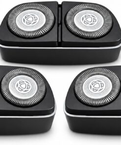 Cabezales de afeitadora compatibles con Philips Norelco PQ888/81, paquete de 3 | Cabezales de repuesto diseñados para maquinillas de afeitar eléctricas portátiles húmedas/secas para hombre.