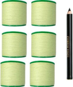 KULIA® Hilo para cejas Depilación facial Accesorios para mujer Hilo para depilación corporal Cuidado de la piel Hilo para enhebrar con lápiz de cejas Productos de belleza indios Hilo fuerte algodón