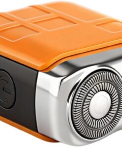 Afeadora Eléctrica Portátil Inalámbrico Recargable con Cabezales Dobles y | Afeitadora Facial para Hombres para Barba Mentón Viaje Casa Gimnasio