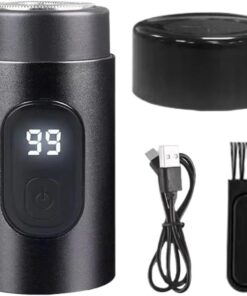 Maquinillas Eléctricas Para Hombre Recargable Por USB-C Impermeable | Máquina De Afeitar Eléctrica Facial Para Viajes Oficina Gimnasio Casa Escuela Regalo Navidad Barbilla