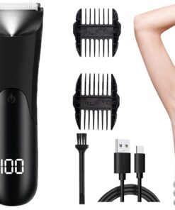Cortapelo Para Hombre Eléctrica Recargable Y Portátil De Tanto En Seco Como | Afeitadora De Barba Eléctrica Con Pantalla Digital Para El Cuerpo La Nariz Las Orejas La Cabeza La Cara Braz