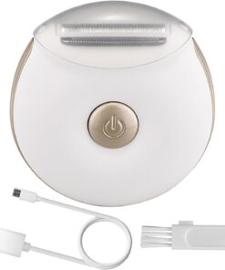 Afeitadora Eléctrica para Mujer Impermeable Inalámbrica Húmedo Seco Bikini | Recargable USB Afeitadora Eléctrica Zona Íntima Axilas Piernas Brazos Boda Cita Playa Vacaciones
