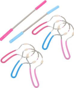 Depiladora Facial de Acero Inoxidable 8 Piezas, Herramienta Portátil para Depilación Femenina, Compacta y Ligera, Adecuado para Rostro, Labio Superior y Mentón, Uso en Casa y