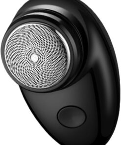 Afeitadora eléctrica portátil para hombre, recargable, recortadora de barba de viaje, cabeza desmontable, lavable, recortadora de barba