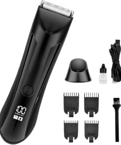 Recortadora De Barba Recargable Para Hombres Afeitado Arreglo Facial Bigote | Recortadora Púbico Impermeable Viaje Kit de afeitado y arreglo de barba y cuerpo para hombre viajero