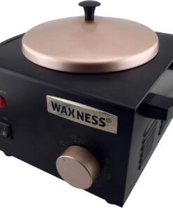 Waxness Calentador de cera metálico profesional WN5001 XL negro Elite Series 1.5 libras
