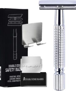 Mastros de seguridad, navegas de afeitar de seguridad para hombres Rasurla | Facta navaja con 5 recargas para hombres, recortador de barba de precisión para afeitarse cerca