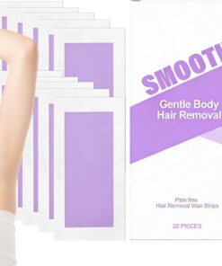 Tiras Depilatorias 20 Piezas de Herramienta para Eliminación de Corporal | Tiras de para Depilación de Axilas para Mujeres y Hombres Rostro Barbilla Bikini Brazos Piernas Axilas