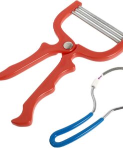 STOBAZA Depiladora Facial Manual Hilo y Resorte, 2 Unidades, Portátil y Multifuncional, para Cuello y Frente, Material Plástico y Acero Inoxidable Color Aleatorio