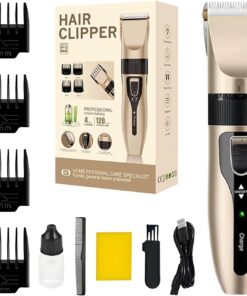 Avalores de afeitar eléctricos, recortador de barba para hombres Caqueteros | Razor profesional, Edgers Lineros Kit de aseo impermeable para hombres mar