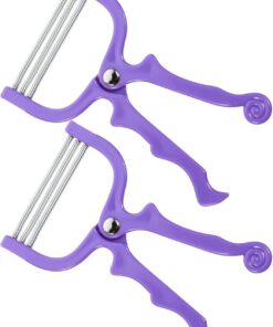 STOBAZA 2 Piezas Depiladora Manual para Mujer de Plástico y Hierro, Fácil de Usar y Precisa, Adecuado para Eliminar Vello en Labio Superior y Mejillas en Casa