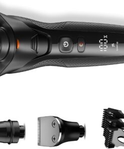 rategist Maquinilla de afeitar eléctrica inalámbrica para hombres: afeitadora 3 en 1 para barba/nariz/patillas - Kit de viaje impermeable IPX7 - Velocidad turbo y cuchillas de precisión