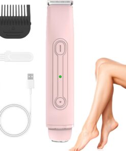 Afeitadora De Bikini Depiladora De Doble Cabezal Y Recortador Corporal | Recortadora de púbico impermeable Portátil, Para Brazos, Axilas, Piernas, Hogar, Viajes Y Zona Íntima